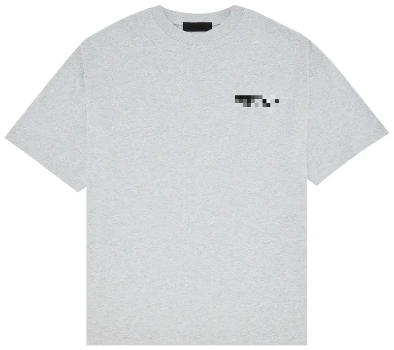 ESSENTIALS JERSEY CREWNECK TEE 'LIGHT HEATHER GREY' FW24