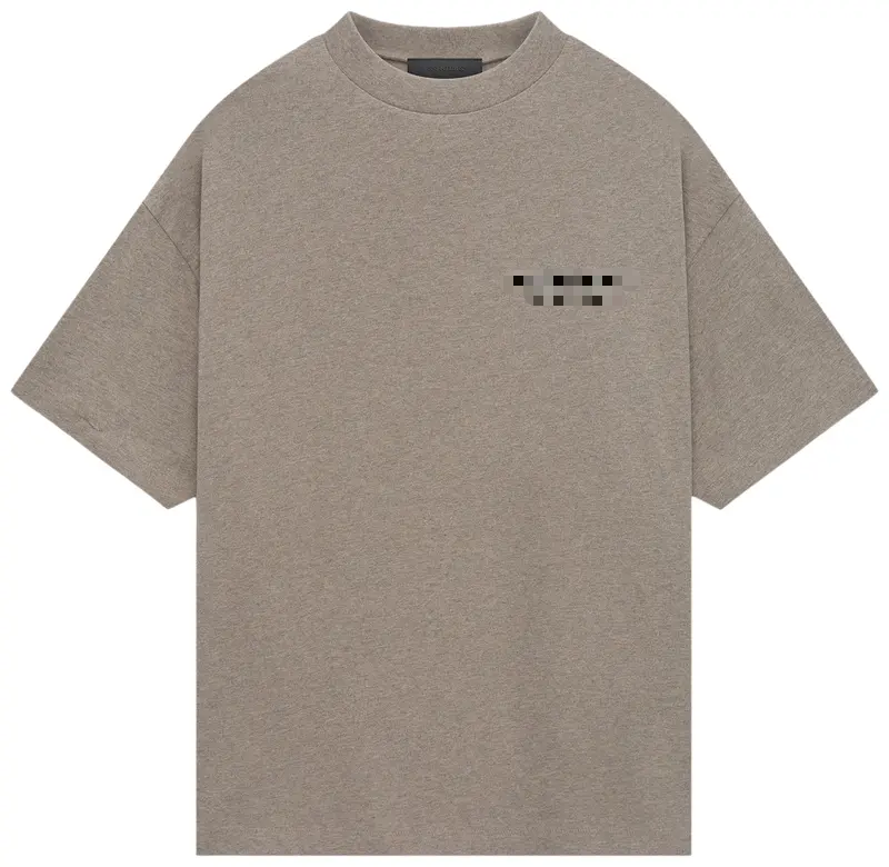 ESSENTIALS JERSEY CREWNECK TEE 'HEATHER GREY' FW24